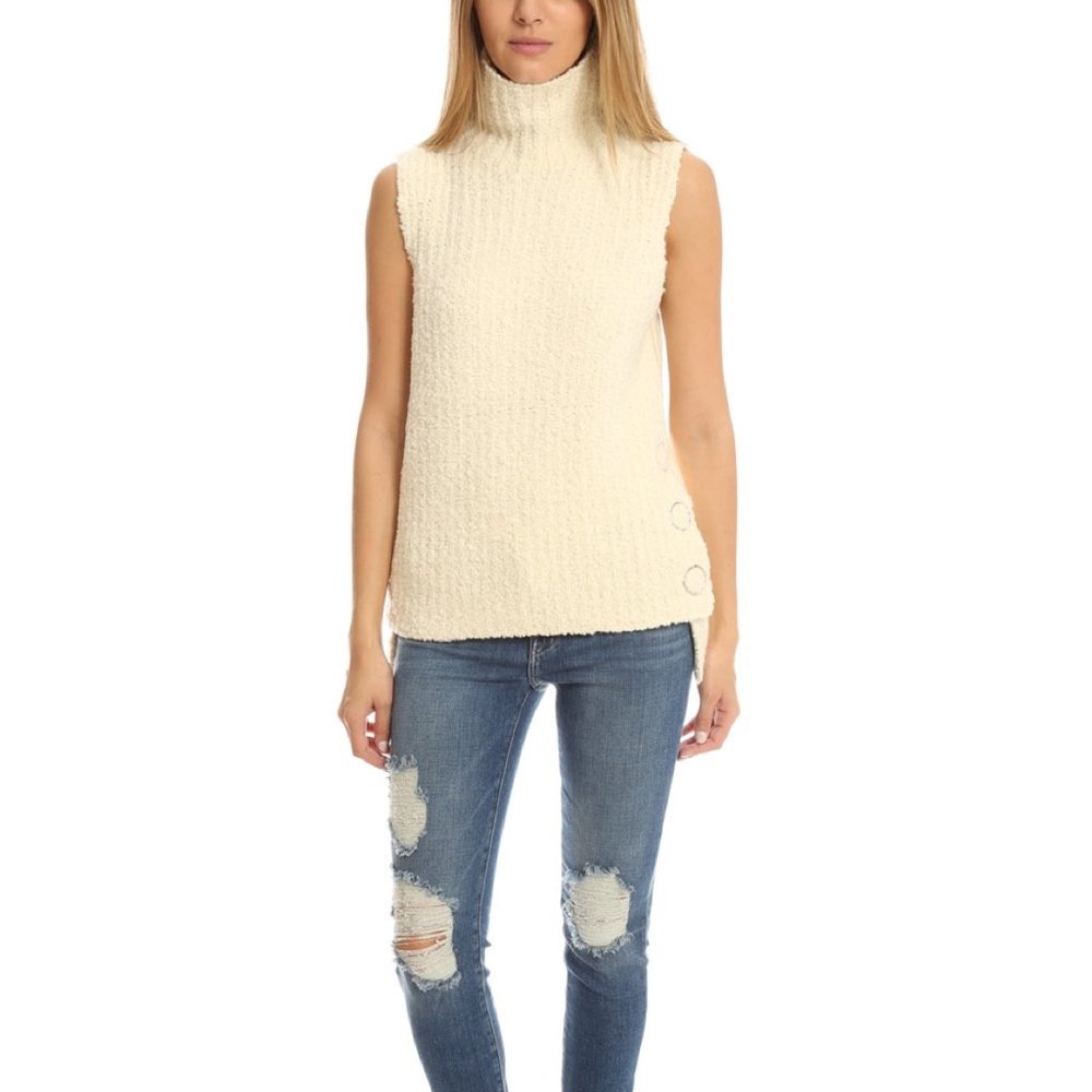 3.1 PHILLIP LIM Hi-Low Turtleneck Wool Sweater (L)